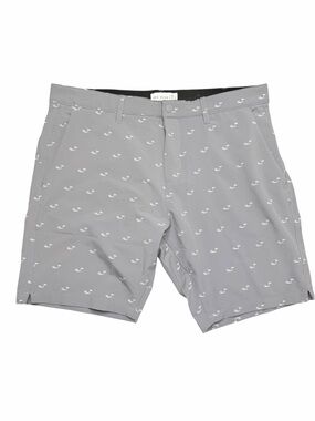 Tee Time Men's Gray Printed Flat-Front Golf Shorts Size 36